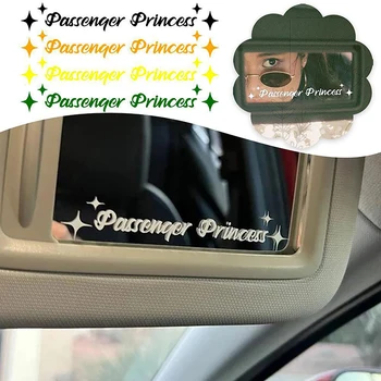 1Pc Пътнически принцеса звезда кола огледало стикер Decal огледало за обратно виждане Auto превозно средство винил DIY авто интериор декорация
