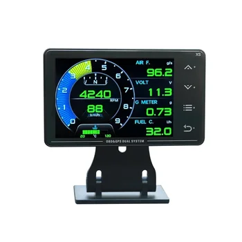 OBD + GPS кола температура на водата температура на маслото жироскоп многофункционален метър LCD дисплей