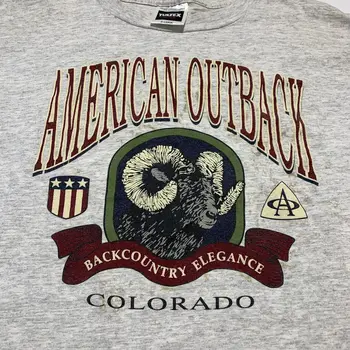 Vintage Colorado Back Country T Shirt American Outback USA Made Мъжки XL дълги ръкави