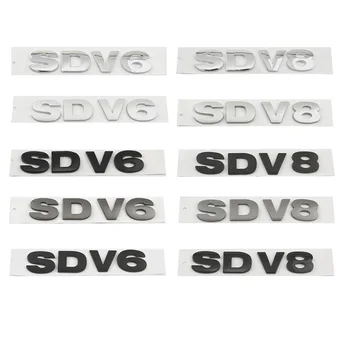 автомобил SDV6 SDV8 багажник Fender лого значка емблема стикер стикер за Land Rover Range Rover Sport Discovery 4 Defender аксесоари