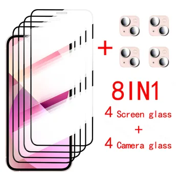 Защитно стъкло с филм за обектива на камерата за iPhone 11 12 13 Pro Max закалено стъкло 13Mini скрийн протектор за iPhone 7 8 Plus XR