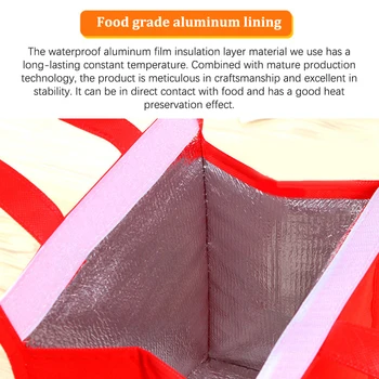  изолиран термичен охладител чанта Cool обяд храни напитки кутии могат да бъдат студени 4-5 часа замразени храна чанта